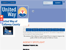 Tablet Screenshot of callawayunitedway.com